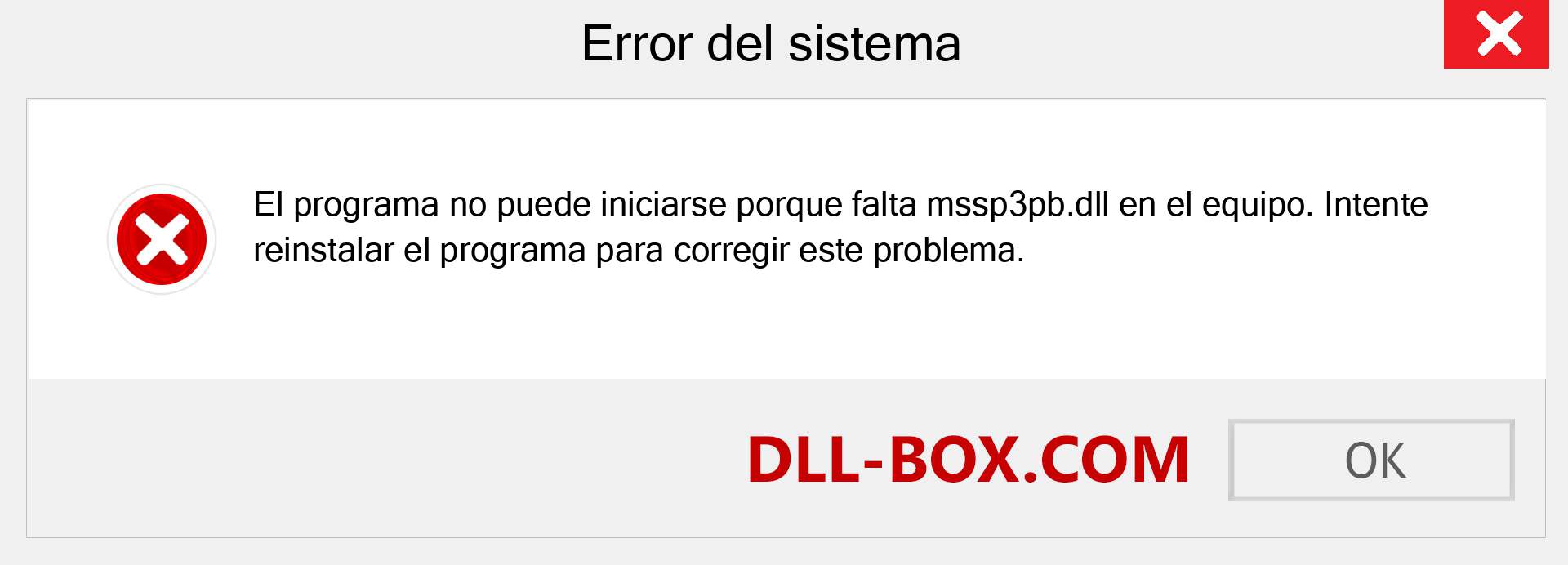 ¿Falta el archivo mssp3pb.dll ?. Descargar para Windows 7, 8, 10 - Corregir mssp3pb dll Missing Error en Windows, fotos, imágenes